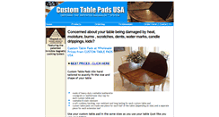 Desktop Screenshot of customtablepadsusa.com